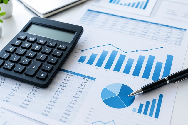 Calculator and financial reports